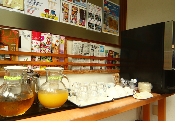 フリードリンクコーナー